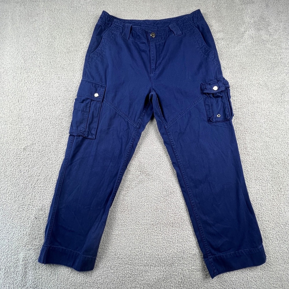 Lauren Ralph Lauren Cargo Utility Pants Womens Size 6 Straight‎ Leg Royal Blue